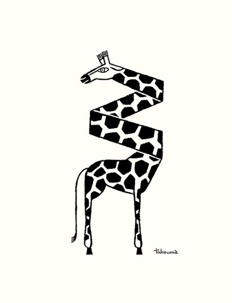 Giraffe Design, Art Deco Design Graphics, Giraffe Drawing, Giraffe Illustration, Monkey Illustration, Giraffe Art, Animation Design, Design Graphique, Animal Illustration