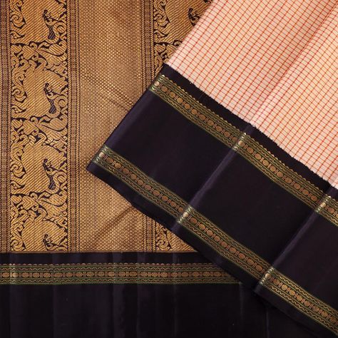 Kanakavalli Sarees, Saree Colours, Marathi Saree, Kanchi Saree, Venkatagiri Sarees, Checks And Stripes, Kanjivaram Sari, Kanchi Sarees, Kantha Sarees