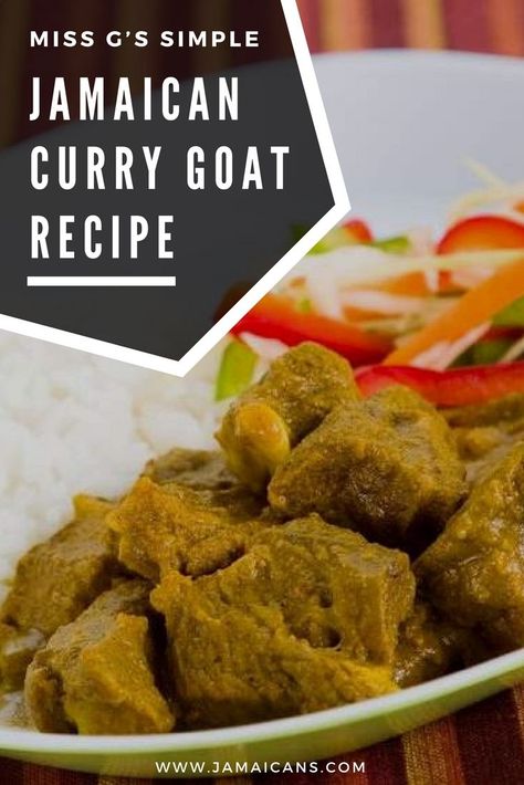 Curry Goat Recipe, Curried Goat Recipe, Jamaican Curry Goat, Trinidad Food, Green Seasoning, Goat Recipes, Curry Goat, Jamaican Curry, Jamaican Cuisine