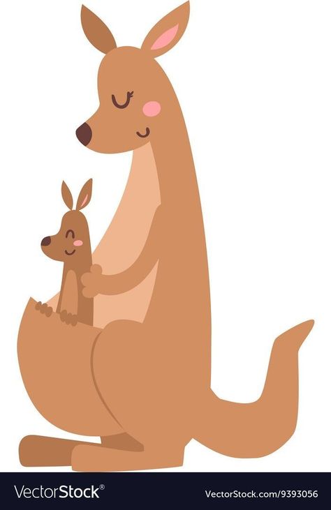 Cute Kangaroo Illustration, Jumping Animals, Kangaroo Facts, Kangaroo Cartoon, Cartoon Kangaroo, Kangaroo Drawing, Kangaroo Illustration, Kangaroo Australia, Kangaroo Kids