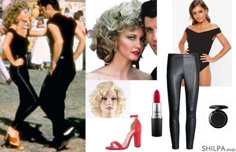 Grease Dresses, Hollywood Icon Costume Ideas, Hollywood Dress Up Ideas For School, Movie Themed Party Costumes, Hollywood Costume Ideas For Women, Hollywood Theme Outfit, Hollywood Costume Ideas, Old Hollywood Costumes, Hollywood Outfit Ideas Party