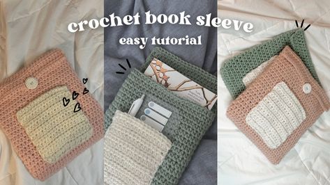 Book Sleeve Crochet, Learn Knitting, Beginner Friendly Crochet, Crochet Book, Tapestry Crochet Patterns, Learn Something New, Book Sleeve, Tapestry Crochet, Pinterest Pin