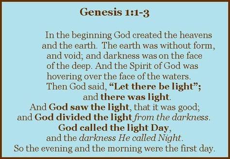 On the first day of creation, God said “Let there be light, and there was light.” Have you ever taken time to think about that? I’d like to ask you a question to consider. What is the source of that Let There Be Light Quote, First Day Of Creation, In The Beginning God, Days Of Creation, Let There Be Light, Light Quotes, Genesis 1, Light Of The World, Of The Earth