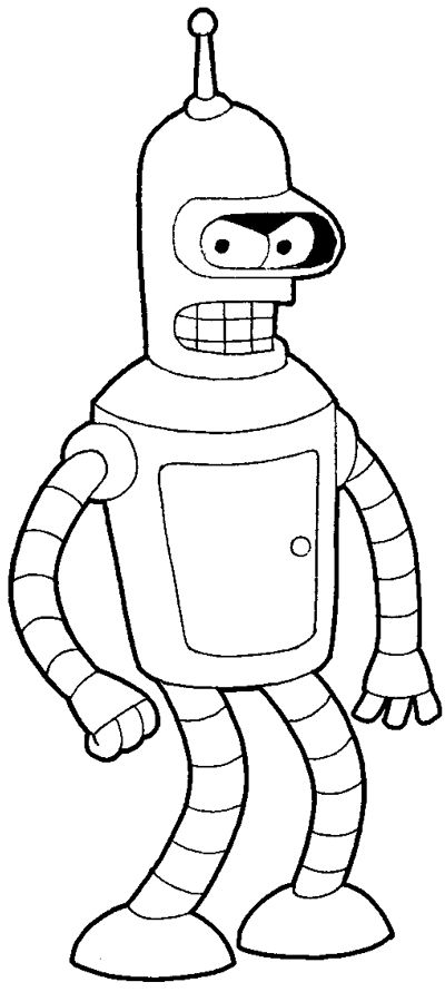 How to draw Bender from Futurama with easy step by step drawing tutorial Futurama Tattoo, Futurama Characters, Halloween Tattoo Flash, Bender Futurama, Black Cat Illustration, Easy Step By Step Drawing, Draw Step By Step, How To Draw Steps, Meaningful Drawings