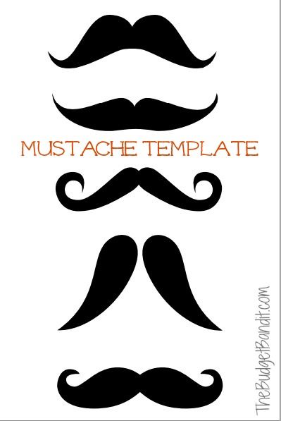 Printable Mustache Pumpkin Carving Template - Living Chic Mom Huge Mustache, Mustache Crafts, Mustache Template, Pumpkin Carving Template, Simply Draw, Watermelon Flower, Leaf Structure, Italian Theme, Pumpkin Printable