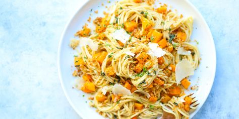 There are so many pastabilities. Brown Butter Butternut Squash, Winter Pasta Recipes, Sauteed Butternut Squash, Butternut Squash Recipes Pasta, Squash Pasta Recipe, Winter Pasta, Butternut Squash Pasta, Vegetarian Pasta Recipes, Squash Pasta