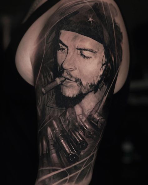 Che Guevara Tattoo, Men's Style, Tattoos For Guys, Che Guevara, Portrait Tattoo, Tattoo Ideas, Tattoo Designs, Collage, Tattoos