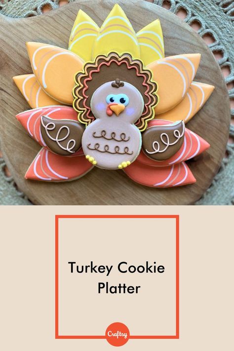 This fun and festive turkey platter is a perfect addition for any Thanksgiving activity! Download this fun project now and follow along with our demonstration from cookie artist Anne Yorks! Download the project here- https://go.craftsy.com/a33180/