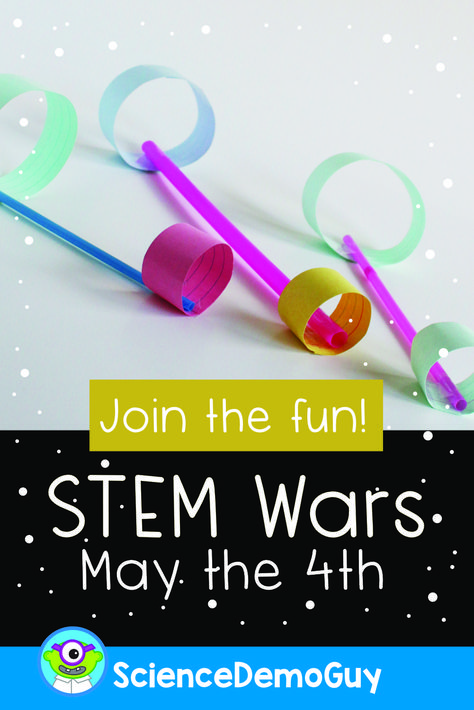 Celebrate May the 4th with STEM Wars Activities! It's coming up fast! Do you have any great “May the 4th” traditions? I have five “Jedi Training Missions” for you to add to, or shake up, May 4th this year! STEM and Star Wars are a great combination—it is always a great way to dive into hands-on learning in a fun and engaging way! The supplies are super cheap and easy to find! Stem Projects Elementary, Bernoulli's Principle, Star Wars Activities, Kindergarten Stem, Star Science, Jedi Training, Star Wars Crafts, Classroom Makeover, May The Fourth Be With You