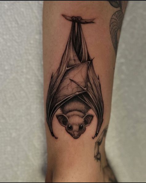 Second Tattoo, Prison Tattoos, Bat Tattoo, Creepy Tattoos, Tattoo Equipment, R Tattoo, Tattoo Portfolio, Nature Tattoos, Blackwork Tattoo