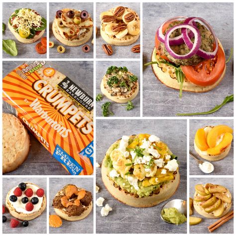 Hungry Healthy Happy - 10 Vegetarian Crumpet Toppings - Crumpets are the perfect breakfast item, because they are filling and budget friendly and there are so many different ways that you can eat them. We are sharing our favourite 10 Vegetarian Crumpet Toppings to give you some new meal and snack inspiration. Breakfast crumpets, gluten free, newburn bakehouse, vegetarian crumpet toppings, warburtons Crumpet Toppings, Crumpets Toppings, Breakfast Crumpets, Crumpet Recipe, Syn Free Food, Veggie Ideas, Dough Ideas, Breakfast Recipies, Vegetarian Meal Prep