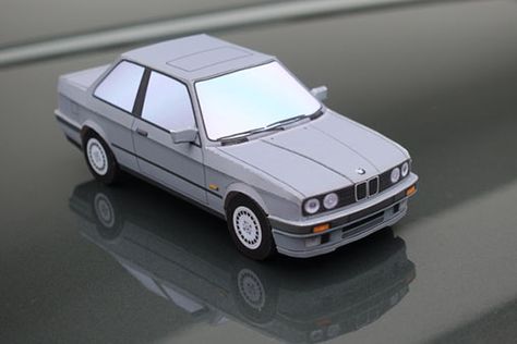 Paperized Crafts, Car Papercraft, Paper Model Car, Mobil Bmw, Luxury Private Jets, Paper Car, Bmw 320i, Private Jets, Kids Wooden Toys