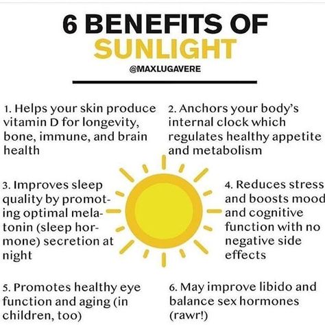 Direct sunlight every day!!! Load up on good vitamin D sun and fill up your vitamin D reserves as much as you can while you can, most people are deficient in it but luckily it gets stored in fat.  Vitamin D isn't a vitamin at all!!! It's actually a steroi Sun Lamp, Vitamin D Deficiency, Healthy Eyes, Increase Metabolism, Building Muscle, Mood Boost, Sun Exposure, Improve Sleep, Vitamin D