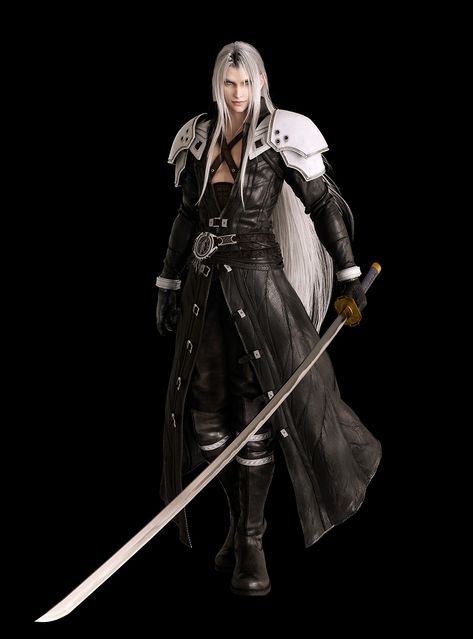 Rebirth Art, Sephiroth Cosplay, Sephiroth Art, Final Fantasy Sephiroth, Final Fantasy Art, Game Character Design, Fantasy Aesthetic, Fantasy Series, Final Fantasy Vii