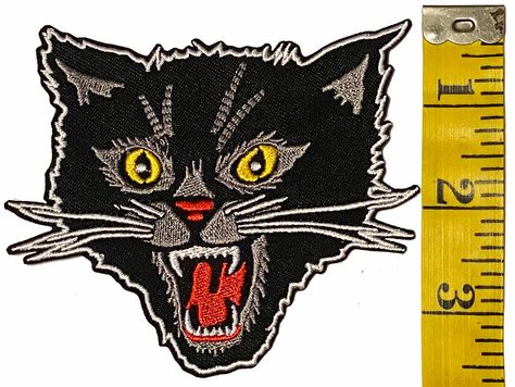 Embroidery Theme, Cats Tattoo, Bag Patches, Punk Patches, Cat Patch, Horror Tattoo, Iron On Embroidered Patches, Coupon Box, Cool Patches