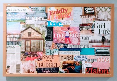 Examples Of Vision Boards, Vision Board Purpose, Arts And Crafts Box, Vision Board Success, Vision Board Diy, Vision Board Ideas, Vision Board Party, Vision Board Images, Vision Board Wallpaper