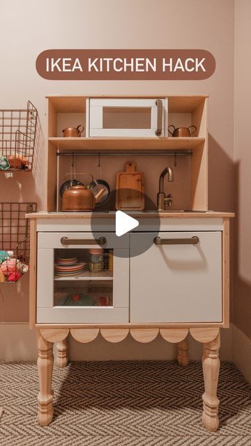 HAILEY DEVINE on Instagram: "For under $25 our kids thought we got a whole new play kitchen 😆🙏🏼" Diy Kids Kitchen Set, Ikea Toy Kitchen Makeover, Ikea Play Kitchen Makeover, Play Kitchen Makeover, Customized Ikea Play Kitchen, Ikea Toy Kitchen Hack Boy, Upcycled Ikea Play Kitchen, Play Kitchen Diy, Wooden Play Kitchen From Ikea