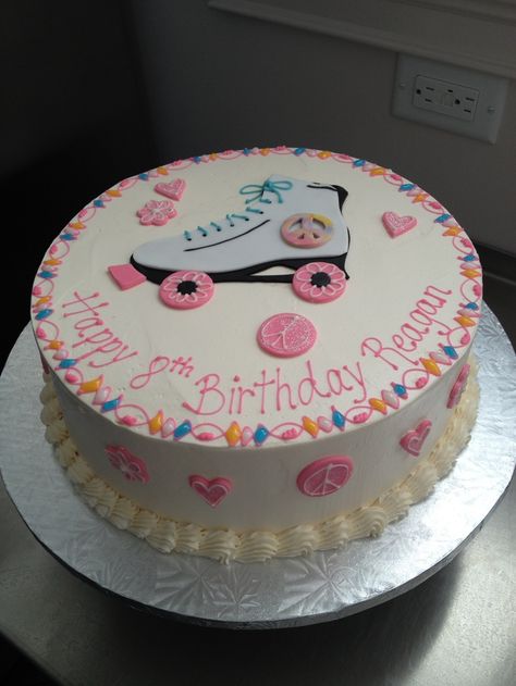 Roller Skating Cakes, Rollerskate Cake, Rollerskating Cake Birthday, Roller Skate Cookie Cake, Roller Skate Shaped Cake, Roller Skating Sheet Cake, Roller Skate Cake, Roller Skate Birthday Party, Skate Birthday Party