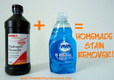 Peroxide Stain Remover, Homemade Stain Remover, Cleaning Window Tracks, Homemade Stain Removers, Carpet Cleaning Recipes, Better Wife, Laundry Stain Remover, Homemade Pantry, Deep Carpet Cleaning