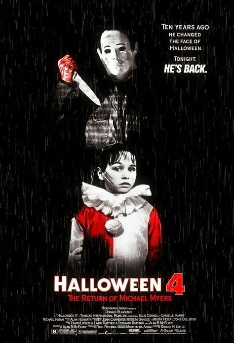 Halloween 4 -The Return Of Michael Myers.......... Halloween Iv, Michael Myers Movies, Michael Myers Memes, Halloween Franchise, Donald Pleasence, Best Halloween Movies, Halloween Film, Slasher Film, The Boogeyman