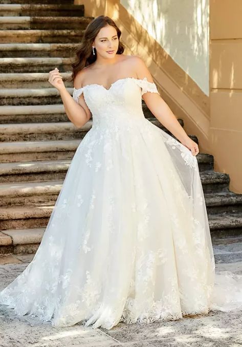 Detachable Wedding Dress, Plus Size Bridal Dresses, Plus Wedding Dresses, Christina Wu, Plus Size Bridal, White Bridal Dresses, Plus Size Wedding Gowns, Curvy Bride, Detachable Sleeves