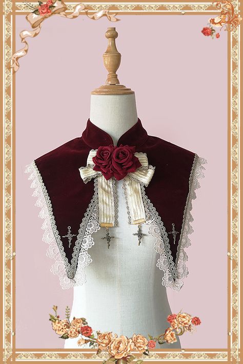 Lovecore Fashion, Punk Style Outfits, Alt Clothes, Fancy Bows, Classic Lolita, Fake Collar, Punk Vintage, Cosplay Outfits, Lolita Dress