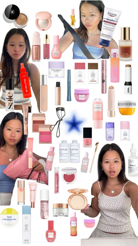 Katie Fang Makeup Products, Katie Fang Products, Katy Fang Skin Care, Katie Fang Grwm Products, Skin Care Routine Katie Fang, Skincare Vanity, Katie Fang, Makeup Brush Uses, Vanity Inspo