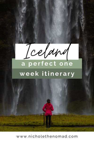 Is Iceland on your bucket list? This is your guide to the ultimate road trip itinerary to see Iceland in 1 week! It has your must-see sights and tips for planning an epic 7-day trip. Get ready for epic views of waterfalls, canyons, and mountains in the land of fire and ice! #iceland #itinerary #roadtrip #travel #travelguide #photography #travelphotography #waterfalls | iceland road trip | iceland photography | iceland sights | iceland landscape | iceland waterfalls| iceland itinerary Iceland Travel Itinerary, Nordic Travel, Land Of Fire And Ice, Iceland Vacation, Iceland Trip, Iceland Travel Guide, Iceland Landscape, Iceland Travel Tips, Iceland Itinerary