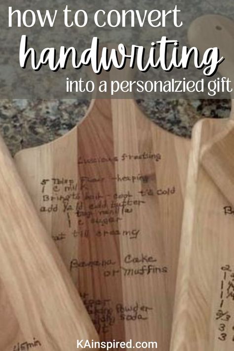 CONVERT HANDWRITING INTO A GIFT Engraved Christmas Gifts, Cricut Gifts, Cricut Projects Easy, Engraved Christmas Ornaments, Christmas Fonts Free, Welcome To Christmas, Kids Handwriting, Handwriting Gifts, Cricut Supplies