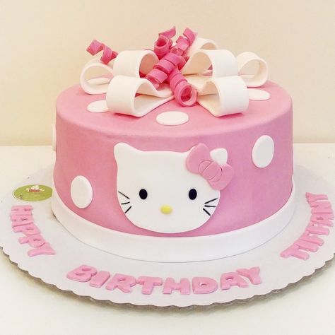 3rd Birthday Cake For Girl, 3rd Birthday Cakes For Girls, Birthday Cake For Girl, 3rd Birthday Girl, 3rd Birthday Cake, Kitty Cake, 3rd Birthday Cakes, Hello Kitty Cake, Cake Designs Birthday