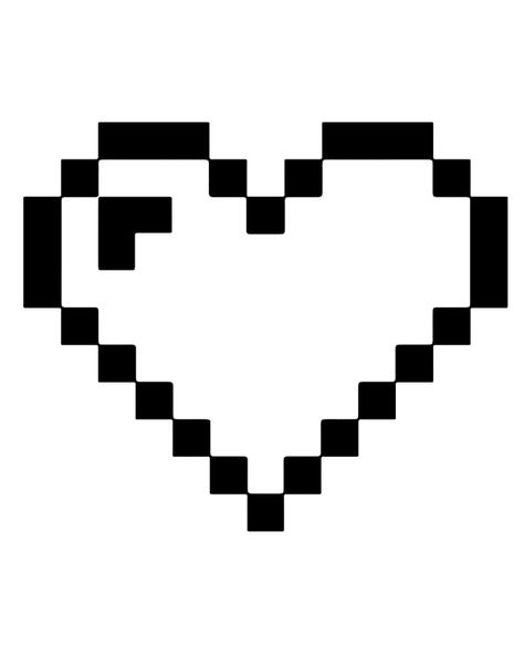 Print Minecraft heart coloring page - Topcoloringpages.net Minecraft Heart, Heart Coloring Page, Minecraft Coloring Pages, Drawing Room Decor, Pixel Heart, Heart Coloring Pages, Heart Template, Tattoo Project, Heart Drawing