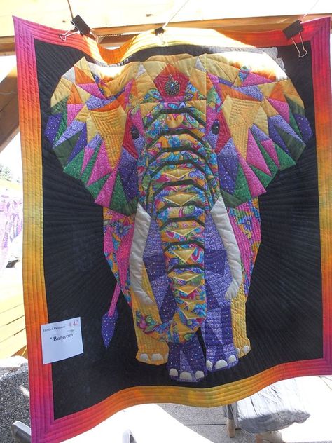 Elephant Quilts Pattern, Elephant Quilt, Elephant Applique, Fiber Art Quilts, Picture Quilts, Animal Quilts, Paper Piecing Patterns, Wall Quilts, Quilted Wall Hangings