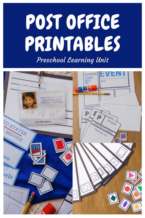 Post Office Preschool, Post Office Activities, Post Office Play, Office Printables, Community Helpers Preschool Activities, Dramatic Play Themes, Sight Word Readers, Community Helpers Theme, Community Helpers Preschool