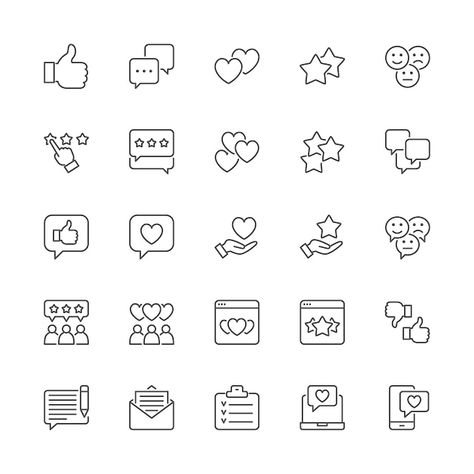 Reviews Highlight Icon, Dental Clinic Logo, Back Icon, Instagram Review, Emoji Set, Clinic Logo, Thumb Up, Flat Design Icons, Medical Icon