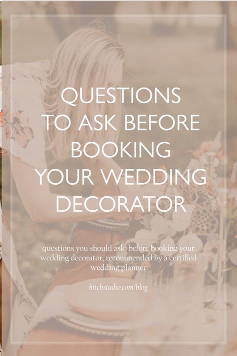 Wedding Planner List, Ebay Reinstatement, Wedding Decorator, Decor Checklist, Wedding Questions, February Wedding, Wedding Branding, Day Designer, What If Questions