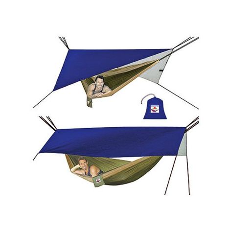 Hammock Bliss Waterproof Portable Hammock Shelter - 371866 Hammock Cover, Patio Hammock, Affordable Vacations, Portable Hammock, Outdoor Shelters, Hammock Accessories, Waterproof Tent, Modern Patio Furniture, Tent Tarp