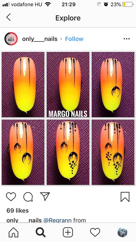 Brush Nail Art Design Step By Step, Brush Nail Art Design, Brush Nail Art, Swirl Nail Art, Tape Nail Art, Quick Nail Art, Manicure Nail Designs, Nail Drawing, Nail Designs Tutorial