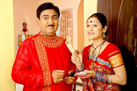 Taarak Mehta Ka Ooltah Chashmah...  http://www.buzzintown.com/bollywood-news--after-khichdi-watch-taarak-mehta-ka-a-film/id--6505.html Jethalal Daya, Dilip Joshi, Taarak Mehta Ka Ooltah Chashmah, Taarak Mehta, Neha Sharma, Actress Without Makeup, Funny Scenes, Comedy Show, Cute Love Couple Images