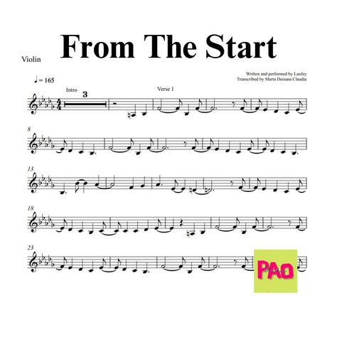 Title : From The Start From : Laufey Solo violin sheet music transcription by M. D. Claudia Kindly visit my youtube channel, if you are lucky enough you can get your fav sheet music for FREE https://www.youtube.com/@sliceofmelody Enjoy practicing! Thanks:) Please note that this product is not a physical item, it is a digital PDF that you will receive instantly upon purchase and can easily print out for your own use. Violin Beginner Music, From The Start Laufey, Beginner Violin Sheet Music, Mandolin Songs, Violin Music Songs, Free Violin Sheet Music, Viola Music, Piano Songs Sheet Music, Sheet Music With Letters