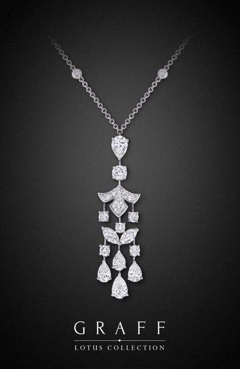 Luxury Diamond Pendant Drop Necklace, Luxury Gift Diamond Drop Necklace, Graff Pendant, Luxury Pendant Drop Necklace With Diamond Accents, Graff Diamond Necklace, Graff Pendant Necklace, Long Diamond Necklace, Beautiful Diamond Necklace, Graff Diamonds