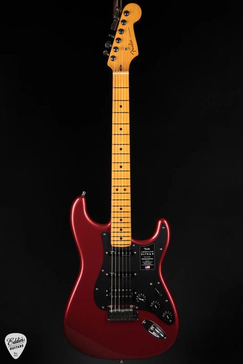 Fender American Ultra II Stratocaster HSS - Sinister Red Stratocaster Guitar, American Ultra, Fender American, Guitar, Red