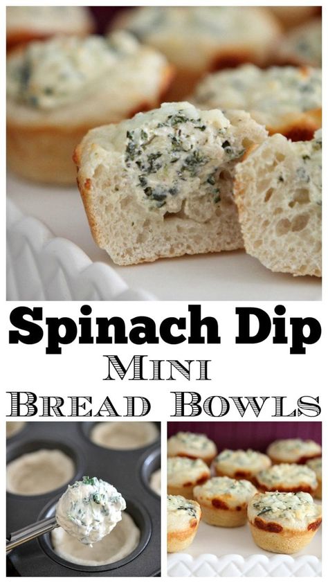 Mini Bread Bowls, Baked Spinach Dip, Best Spinach Dip, Best Superbowl Food, Spinach Bread, Superbowl Food, Picky Palate, Spinach Dip Recipe, Elegant Appetizers