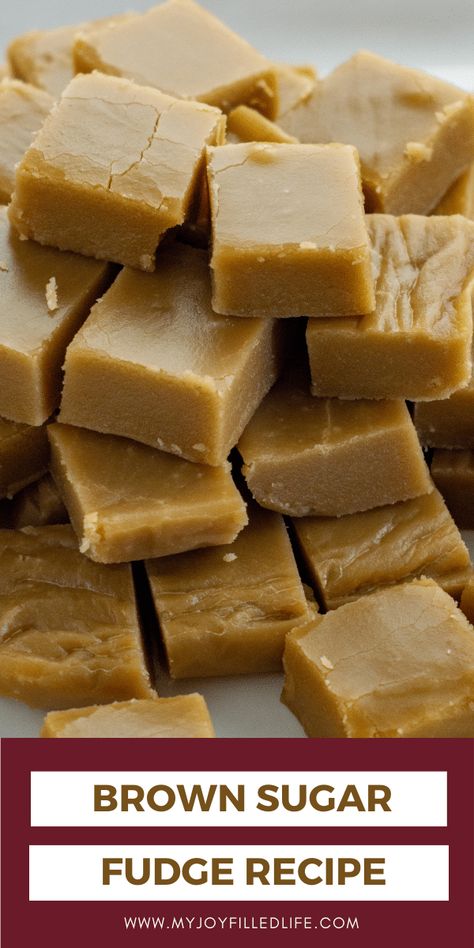 Get this easy and delicious brown sugar fudge recipe, just like your grandma used to make. It's delicious and only 5 ingredients needed! #fudge #fudgerecipe Old Fashion Fudge Recipes Grandmothers, Brown Sugar Fudge Recipes, Evaporated Milk Fudge, Indian Candy, Maple Fudge Recipes, Penuche Fudge, Brown Sugar Fudge, Butterscotch Fudge, Maple Fudge