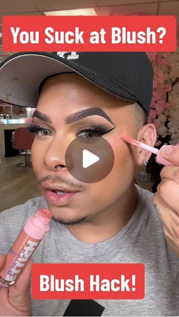 Bernardo Macias Jr on Instagram: "Do you suck at applying blush? 
Liquid Blush: sugar baby @badboujeebeautyy 
Boujee Blush palette @badboujeebeautyy 
#blushhack #makeuphack #beautyhacks #makeup #blush #makeupfyp #forupage #fypage #explorepage #explore #reels" Liquid Blush Tutorial, How To Put On Liquid Blush, Applying Liquid Blush, How To Apply Liquid Blush, Liquid Blush How To Apply, Where To Apply Blush, Applying Blush, Blush Tutorial, Beauty Enhancement