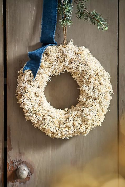 Holiday + Christmas Home Décor | Terrain Handmade Felt Ornament, Fox Ornaments, Reindeer Moss, Candy Ornaments, Natural Wreath, Woven Throw Blanket, Gold Tree, Wreaths & Garlands, Holiday Paper