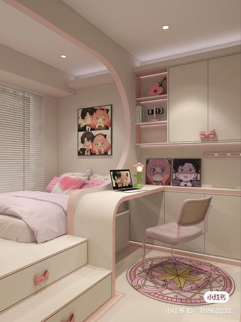 Bilik Perempuan, Dream Bedroom Inspiration, Cool Room Designs, Small Room Design Bedroom, Kids Room Interior Design, Luxury Room Bedroom, Room Redesign, Small Room Design, Dream House Rooms