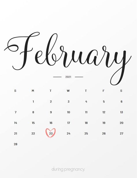 Due Date: February 23, 2021 | During Pregnancy February 13 Birthday, February 13 Quotes, One Month To Go Wedding Countdown Quotes, Calendar Desktop Wallpaper, February Wallpaper, Watercolor Calendar, February Calendar, Free Calendar Template, Baby Due Date