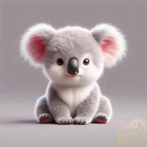 https://card9.com/ai/koala-cub-sitting Yoda Pictures, Baby Koala, Children Illustration, Cartoon Animals, Koala, Animals Wild, Baby Animals, Bears