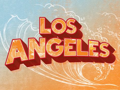 Los Angeles by Alexander Tek for Easy Riders on Dribbble Los Angeles Logo, Los Angeles Design, Creative Typography, Abstract Logo, Easy Rider, Lettering Quotes, Game Logo, Saint Charles, San Rafael