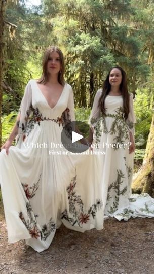 30K views · 3.8K reactions | Pick your favorite 🌿 Meadow Ivory or Olive 🌿
•
•
#bridetobe #weddingdress #nontraditionalwedding #bridal #bridaldress #ISaidYes #ISaidYes #weddinginspo #bridalfashion #uniqueweddingdress #weddingdressinspo #weddingdaystyle #dressgoals | Flora & Lane | laurenmmurphyy · Original audio Amazing Dresses, Forest Decor, Nontraditional Wedding, Greenery Wedding, Wedding Dresses Unique, Enchanted Forest, Bridal Style, Wedding Inspo, Enchanted